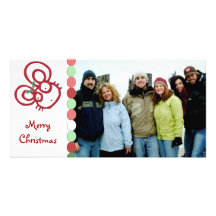 Souris tellement mignonne de Joyeux Noël Photocarte Personnalisée