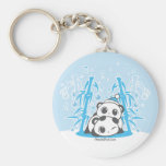 Sous l'arbre en bambou Keychain Porte-clé