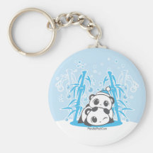 Sous l'arbre en bambou Keychain Porte-clé