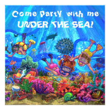 Sous l'invitation de partie de mer