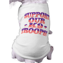 Soutenez nos troupes K9 Tee-shirt Pour Animal Domestique
