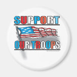 SOUTENEZ NOS TROUPES MAGNETS POUR RÉFRIGÉRATEUR