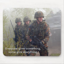 Soutenez nos troupes Mousepad Tapis De Souris