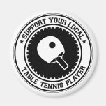Soutenez votre joueur local de ping-pong magnets pour réfrigérateur