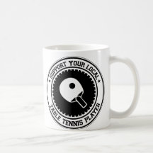 Soutenez votre joueur local de ping-pong tasse