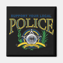 Soutenez votre police locale magnets pour réfrigérateur