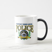 Soutenez votre police locale mug à café