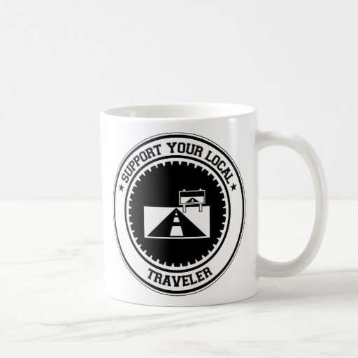 Soutenez votre voyageur local tasse à café