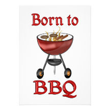 Soutenu au BBQ Invitations Personnalisables
