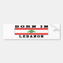 Soutenu au Liban Autocollant Pour Voiture