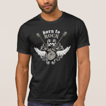Soutenu pour basculer la chemise à ailes de guitar t-shirt