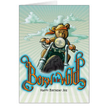 Soutenu pour être sauvage carte de vœux
