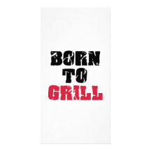 Soutenu pour griller carte avec photo