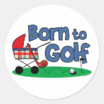 Soutenu pour jouer au golf autocollants