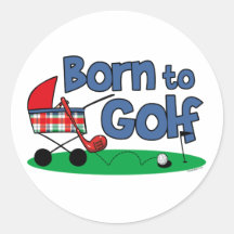 Soutenu pour jouer au golf autocollants