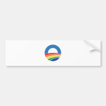 Soutien d'Obama 2012 de mariage homosexuel Autocollant Pour Voiture