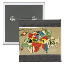 Souvenir De La Suisse, cru Pin's Avec Agrafe