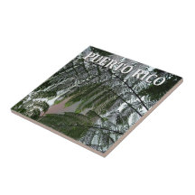 Souvenir de photo de tour de forêt tropicale de Po Carreaux