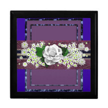 souvenir de rose blanc boîtes à souvenirs