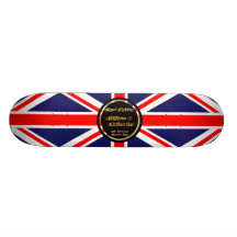Souvenir royal d'objet de collection de mariage de plateau de planche à roulettes