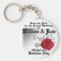 Souvenir royal d'objet de collection de mariage de porte-clef
