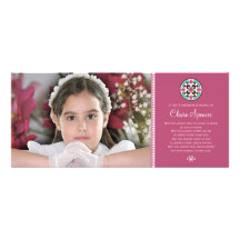 Souvenir saint de photo de communion en verre soui invitations personnalisées