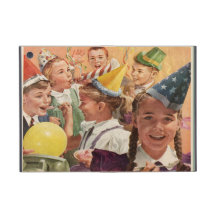 Souvenirs vintages d'enfance de rétros célébration étui iPad mini