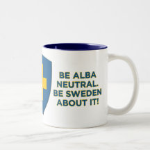 Soyez alba Neutre-Est la Suède à son sujet tasse