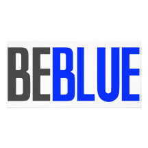 Soyez bleu modèle pour photocarte