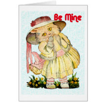 Soyez carte de jour de Valentines de Kitty de mine