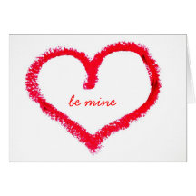 Soyez carte du jour de valentine de coeur de mine