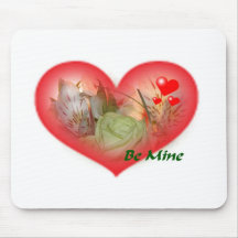 Soyez coeur Valentine Mousepad de fleur de mine Tapis De Souris