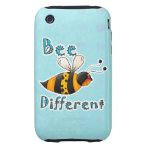 Soyez différent repéré gaffent l'abeille coques tough iPhone 3
