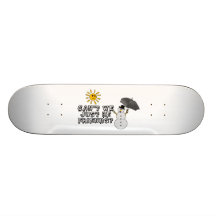 Soyez juste des amis soleil et bonhomme de neige skateboards personnalisés