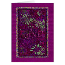 Soyez le mien ! - Vers à l'intérieur Carte De Vœux