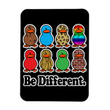 soyez les canards mignons de motif drôle différent magnets rectangulaires