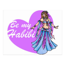 Soyez ma danseuse du ventre de Habibi Cartes Postales