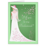 Soyez mes cartes de demoiselle d'honneur - mariage