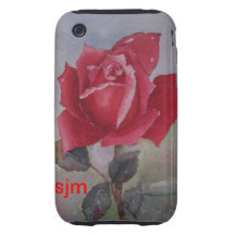 Soyez mon rose rouge de Valentine Coque iPhone 3 Tough