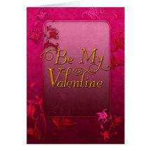 Soyez mon Valentine Carte De Vœux