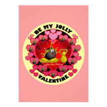 Soyez mon Valentine gai Faire-part Personnalisé