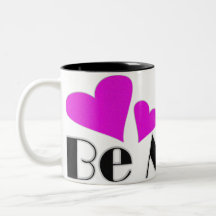 Soyez tasse de coeurs de mine
