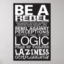 Soyez un rebelle affiches