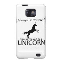 Soyez vous-même licorne coques samsung galaxy SII