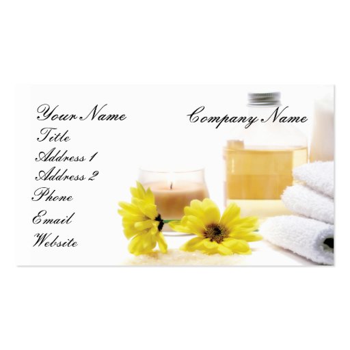Spa/carte de visite de massage