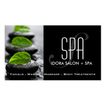 Spa et modèle de carte de visite de massage