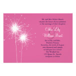 Sparklers Wedding Invitation (pink)