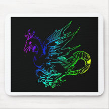 Spectre de dragon tapis de souris