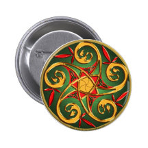 Spirale celtique de pentagramme badges avec agrafe