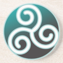 Spirale de Celtic de Triskele Dessous De Verres